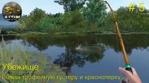 Убежище. Ловим трофейную густеру и красноперку. # 5.  Atom Fishing 2
