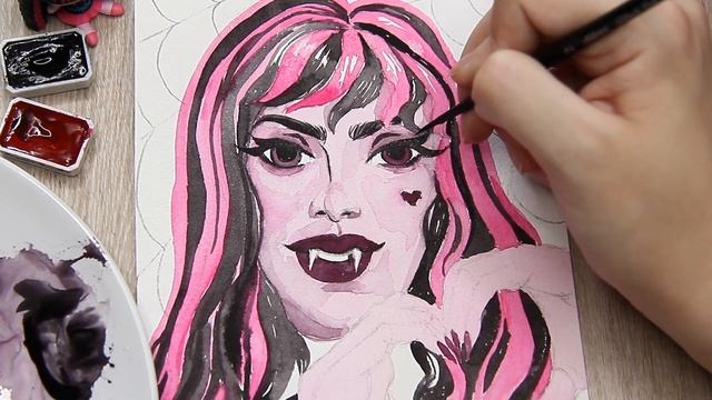 РИСУЮ ТОЛЬКО 2 ЦВЕТАМИ?! | Виноградная Черная + Опера Розовая | Арт челлендж смотреть онлайн