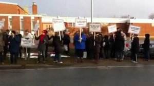 Teachers protest Bill 115 in Ruthven