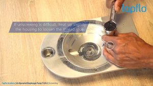 Tapflo Academy | Air Operated Diaphragm Pump T120 A | Dismantling