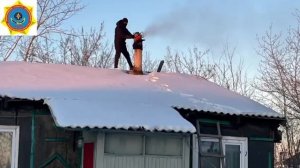 Мероприятия по очистке дымоходов отопительных печей от сажи в частном жилом секторе.