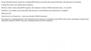 websocket responses appear to be cut off