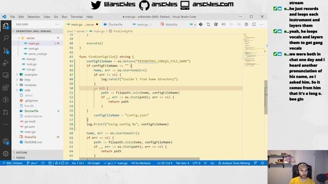 Hacking on a Twitch bot [Golang, Kubernetes] && AMA All Day смотреть онлайн