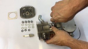 How to assemble the top end of a 2-stroke 66cc/80cc bike engine