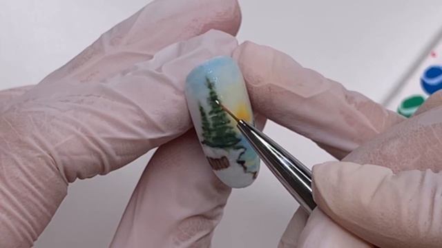 ЗИМНИЙ ПЕЙЗАЖ НА НОГТЯХ ГЕЛЬ-ЛАКОМ/ НОВОГОДНИЙ ДИЗАЙН НОГТЕЙ 2022? #nailart #дизайнногтей смотреть онлайн