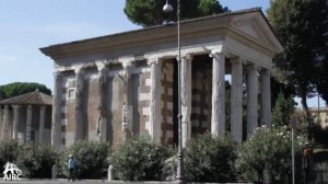 Camouflaging travertine at the Temple of Portunus - Ancient Rome Live