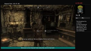 Skyrim rescuing an old fart and slaying dragons no mic