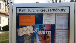 Жизнь в Германии. Кенигсбрюк. Католическая церковь напротив штаба 44го танкового полка.