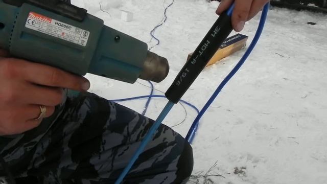 Термо муфта. Обсаживание термомуфты феном. смотреть онлайн