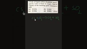 Mole concept problem #10 mL of liquid carbon (specific gravity 2.63) #GetCETGo #Class12 #PUC