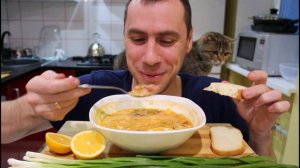 СЕМЕЙНЫЙ МУКБАНГ Мясная солянка/ MUKBANG / not asmr / eating show / 먹방
