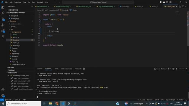 Django & React App Tutorial #6: React JS Forms with Material UI and React Hook Form