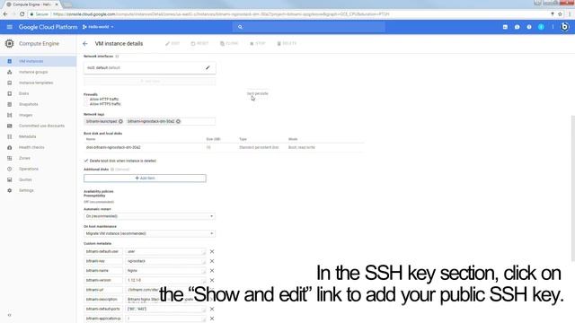 Adding SSH Key for Google Cloud Console смотреть онлайн