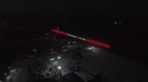 Подсветка стрелы башенного крана г. Тула