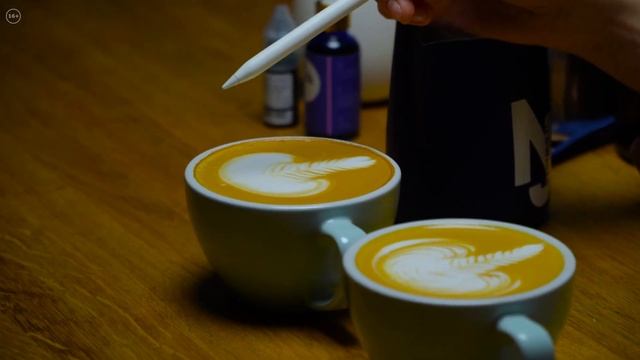 Латте арт || Как рисовать розетту и сложные рисунки смотреть онлайн