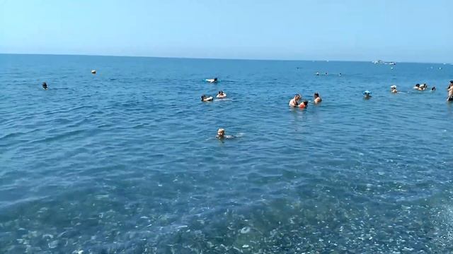 Как Дёма плавать научился без нарукавников.Отдых с детьми на море смотреть онлайн