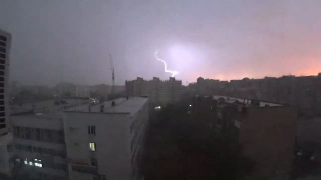 Гроза Омск 18.06.14(120 кадр/сек) Нарезка смотреть онлайн