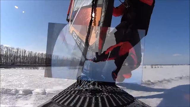 Зимний виндсёрфинг в Самаре. http://snowsurfing.ru