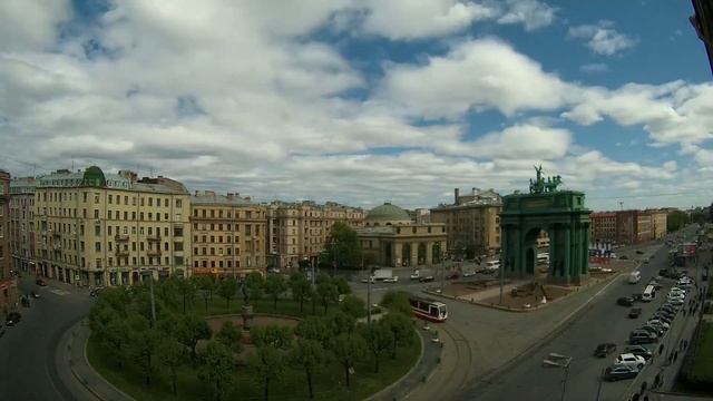 Timelapse. Санкт-Петербург, Нарвские ворота 2015 смотреть онлайн