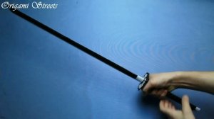Меч Камадо Танджиро из бумаги