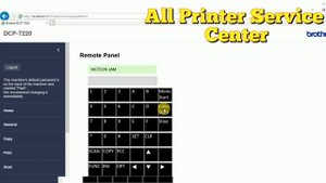 BROTHER DCP-T220 (INK ABSORBER FULL) RESETTING