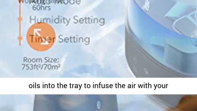 TaoTronics Humidifiers for Large Bedroom, 6L Top Fill Warm and Cool Mist Ultrasonic Humidifiers смотреть онлайн