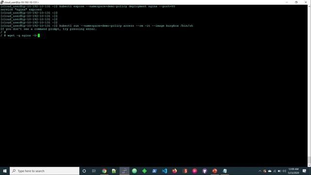 Kubernetes Feature of Network Policy with Calico