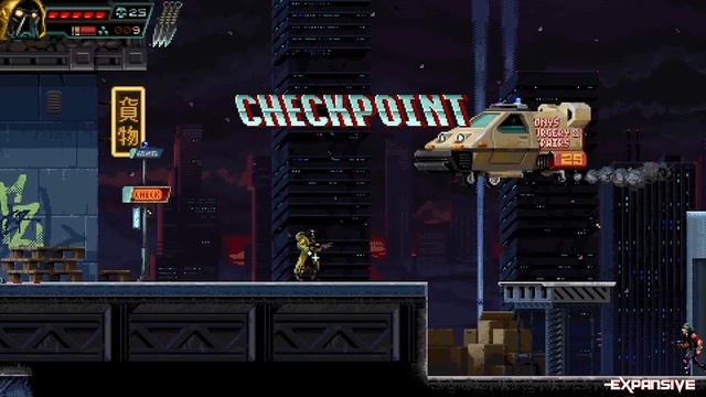 Huntdown l A homage to the golden age of side scrolling shooters смотреть онлайн