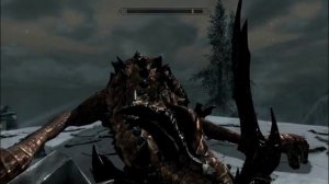 The Elder Scrolls V: Skyrim [Epic Critical Hit On Dragon]