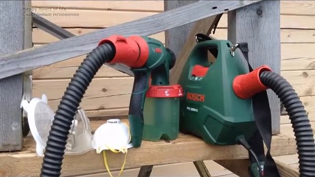 Покраска, антисептирование дома из профилированного бруса. смотреть онлайн