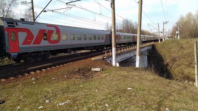 ЧС7-273 с поездом: №047Й Москва - Балаково. Пл. Чертаново. смотреть онлайн