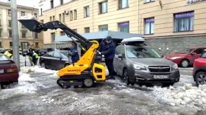 Высота подъёма стрелы мини погрузчика BAUMECH ML-01- 2,5 метра!