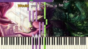 A Changeling Can Change - My Little Pony - |SOLO PIANO COVER W/LYRICS| -- Synthesia HD