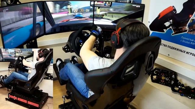 Подвижная игровая платформа 4DOF (2 в 1), автосимулятор, авиасимулятор.