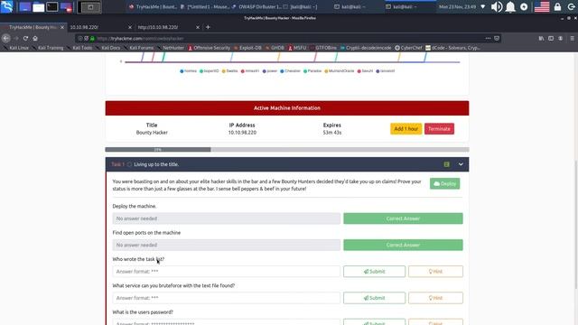 TryHackMe "Bounty Hacker" Room (прохождение комнаты) смотреть онлайн