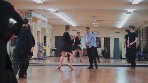 Maxim Elfimov and Evgenia Churikova teaching at Basic Ballroom