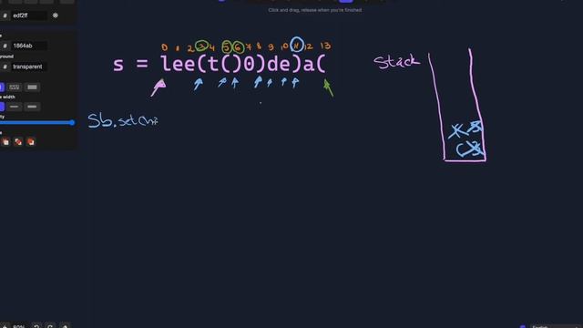 Min Remove To Make Valid Parentheses || Leetcode 1249 смотреть онлайн