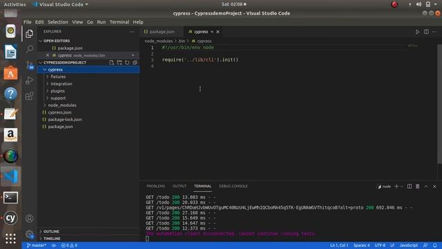 Cypress Installation and Project Setup, how to run first test Script in Hindi смотреть онлайн