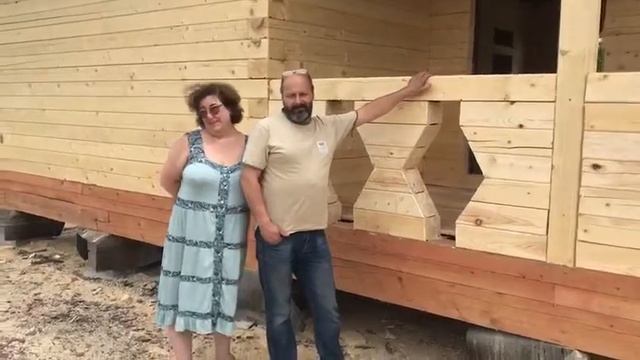 Сруб бани из профилированного бруса под усадку / отзыв о компании смотреть онлайн