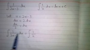 Integral of 1/(2x-3)