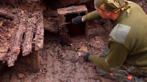 Баня Вермахта под Старой Руссой \ Bath of the Wehrmacht inside the dugout