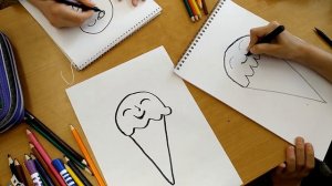 How To Draw A Cute Ice Cream Cone