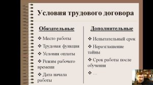 Обществознание. Трудовое право. Трудовой договор