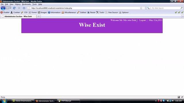 PHP Project Day 6 Admin Panel(backend) in php with database mysql - PHP Tutorials || Learn PHP Nepa