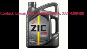 Genuine Engine Oil: ZIC X7000 10W-40, from Pak Lubricants