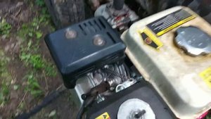 Самодельная бочка с гидронасосам НШ 32 для закачки воды.