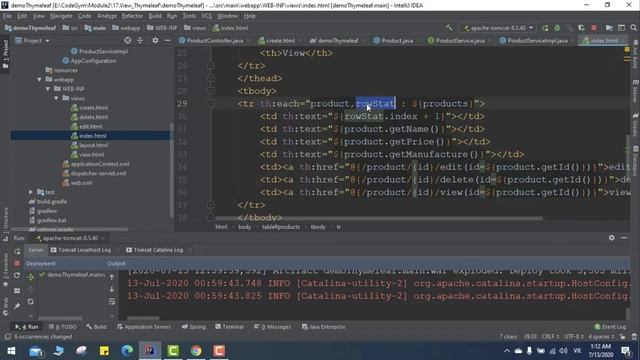 Bài 9: Hướng dẫn sử dụng Thymeleaf trong Spring смотреть онлайн