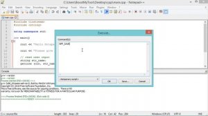 Run C/C++ Application Using Notepad++