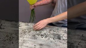 УПАКОВКА БУКЕТА ИЗ ФОАМИРАНА И КОРЕЙСКОЙ ПЛЁНКИ