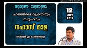 ഹജ്ജിലെ വ്യക്തിയും സമൂഹവും. നഹാസ് മാള. 12 ജൂലൈ 2019. മസ്ജിദുൽ ഹുദ പെരിന്തൽമണ്ണ